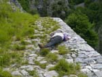Apuane, ancient Via Vandelli: very tired