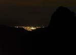 From the Apuane, the coastline by night