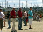 playing bowls