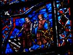 Chartres, stained glass window