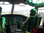 Rescue training, the helicopter