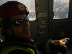 Rescue training, Giuseppe in the helicopter