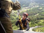 Marco, rappelling