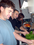 Friends in the kitchen