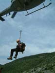 me, rappelling