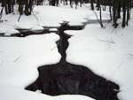 Lake in the snow, Falterona