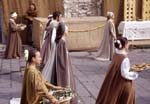Assisi, Calendimaggio; young people greets the Spring
