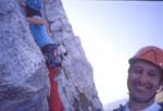 Monte Corchia, Apuane (NW Tuscany); il Conte (the Count) and Cinzia