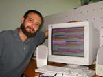 Daniele and his PC after enjoying an acid (the PC!)