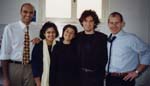 My last english class; the nice teacher second from left. Far right, my friend Alessio, far left Stefano.