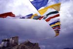 Leh, Ladakh; flags of prayer