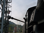 old train, recharging with water